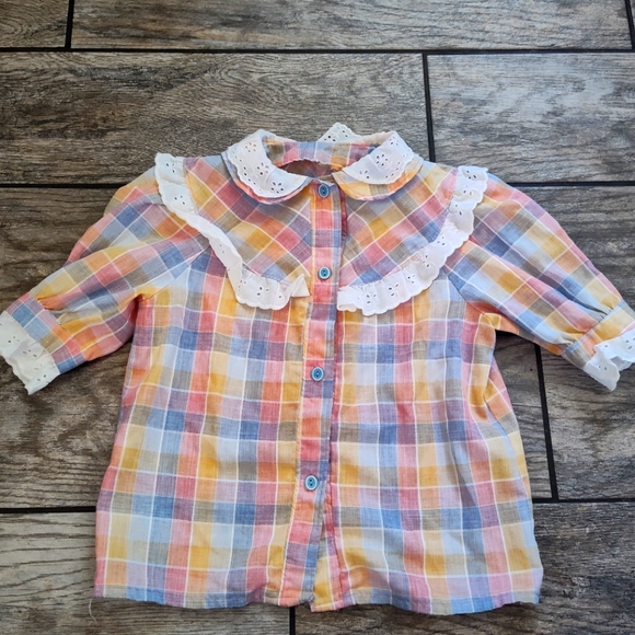 Vintage Other - Adorable Vintage Girls Prairie / Cowgirl/ Western Top